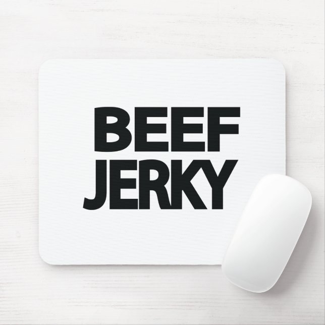 Fet typografi för nötköttsjerky musmatta (Med mus)