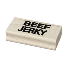 Fet typografi för nötköttsjerky stämpel