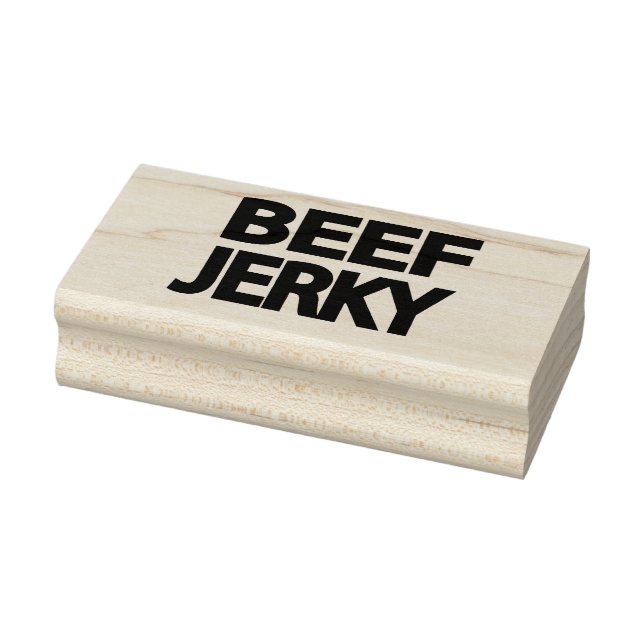 Fet typografi för nötköttsjerky stämpel (Stämpel)