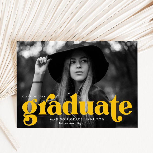 Fet typografi gul foto examen meddelande (Skapare uppladdad)
