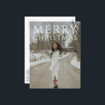 Fet typografi - Modern jul Helg Vykort<br><div class="desc">Modern julkort med "God jul" i fet stil.</div>