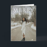 Fet typografi - Modern jul Helgkort<br><div class="desc">Modern julkort med "God jul" i fet stil.</div>