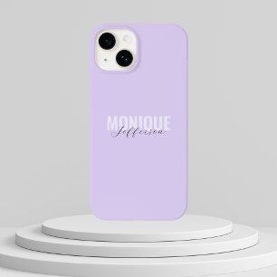 Fet typografi och skript Lilac Lavender Monogram