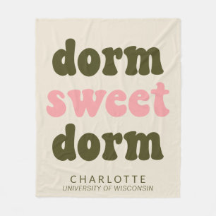Fet Typografi Personlig Studenten Gift Dorm Fleecefilt