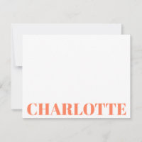 Fet typografi Personligt orange namn