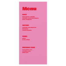 Fet typografi, rosa och rött bröllop