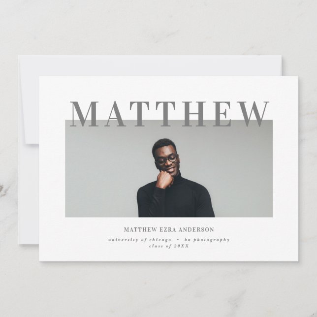 Fet typografi, studentfest inbjudan (Framsida)