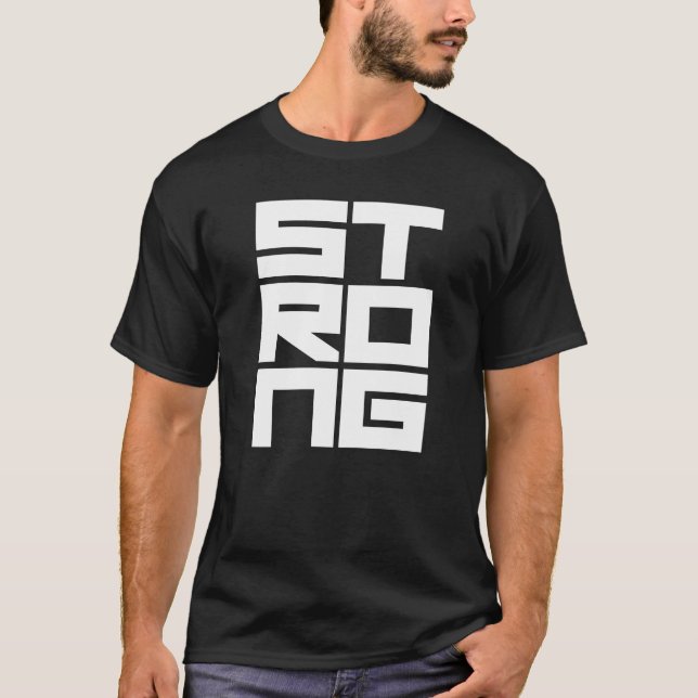 fet typografi text Stark T Shirt (Framsida)