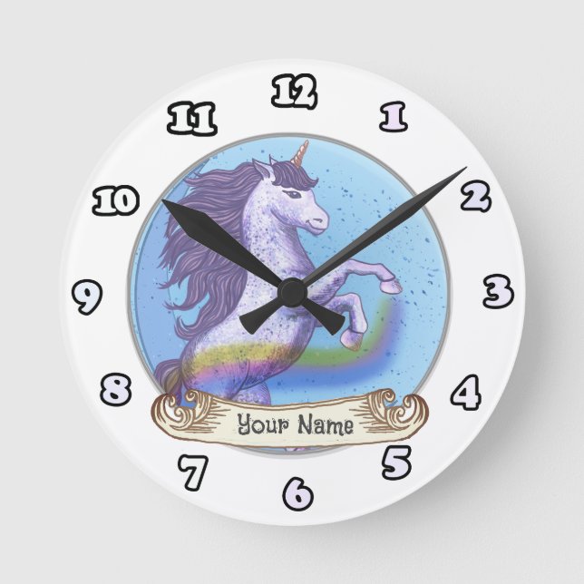 Fet unicorn klocka (Framsida)