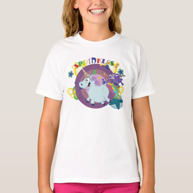 fet unicorn på springan tee shirt (Framsida)