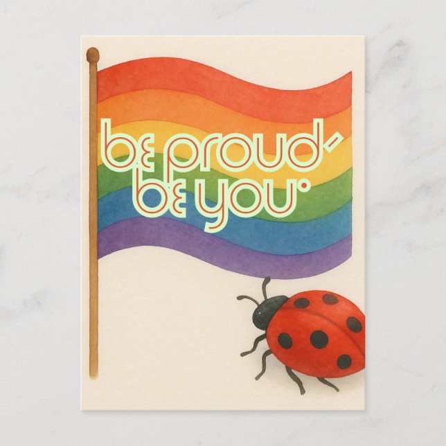 Fet uttryck, HGBTQ och Pride Vykort (Framsida)