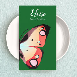 Fet, vacker fjäril visitkort