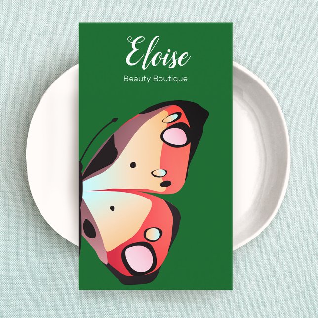 Fet, vacker fjäril visitkort (Skapare uppladdad)