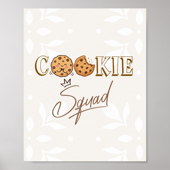 Fet väggkonstaffisch | cookie-squad (fet sans-seri poster (Framsidan)