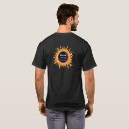 Fet vattenfärg Total solförmörkelse 2026 Namn T-Sh T Shirt