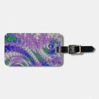 Fet Vibrant färgstark Funky Trippy Fractal Spiral Bagagebricka