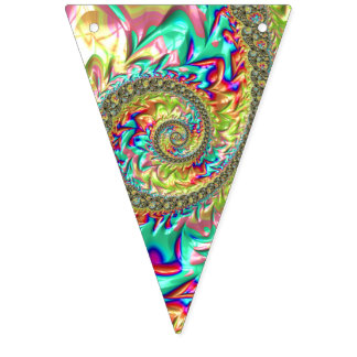 Fet Vibrant Groovy Trippy Fractal Spiral Vimplar