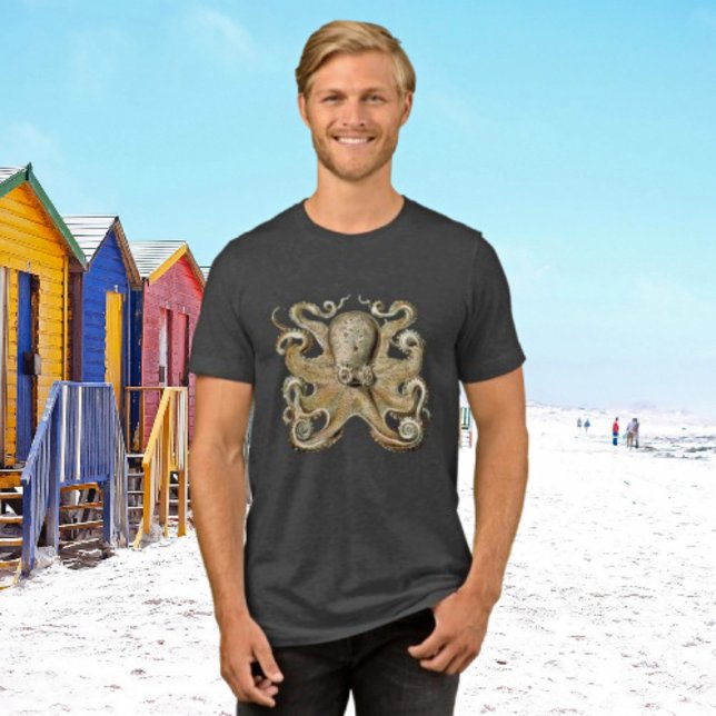 Fet Vintage Octopus Tri-Blend Shirt T Shirt (Skapare uppladdad)