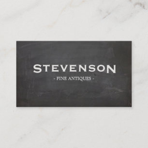 Fet Vintage Typografi Rustic Coola Black Visitkort