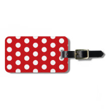 Fet White Polka dots på Red