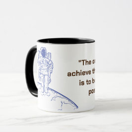Fet White Spacewalk Astronaut Mugg