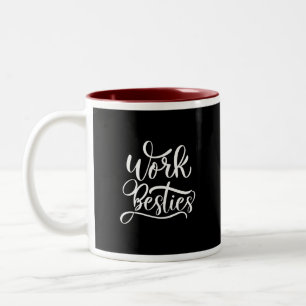 Fet "Work Besties" Mugg - medarbetarvän Friend Gif