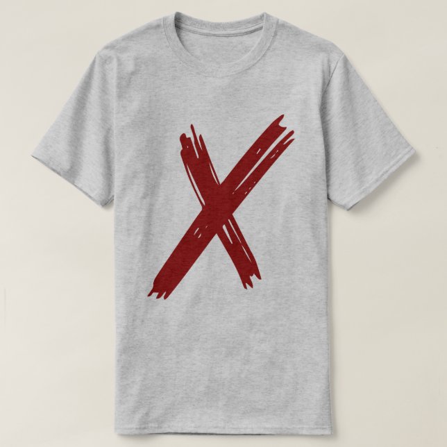 Fet X Påstående - Minimalistisk T-Shirt (Design framsida)