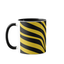 Fet Zebra ränder i Gult och svart