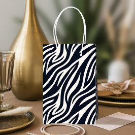 Fet zebrastreckig hudmönster svart & vit ID1151