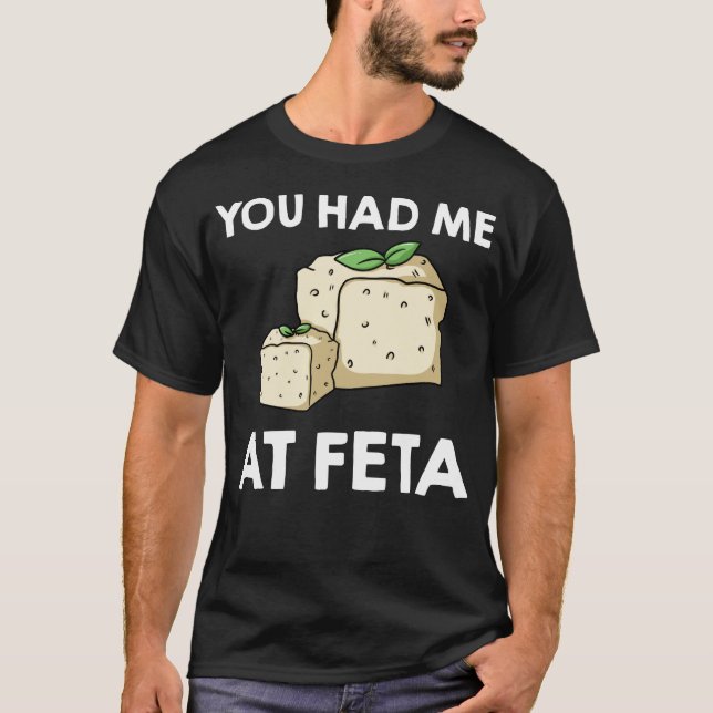 Feta Cheese Gift Goat Grekland T Shirt (Framsida)
