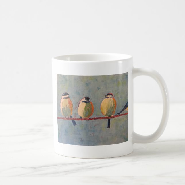 Feta fåglar kaffemugg (Höger)
