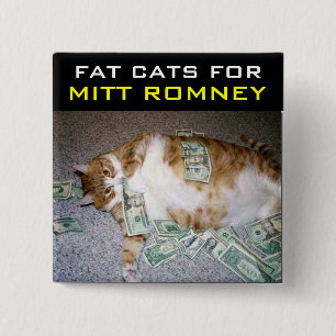 Feta katter för Mitt Romney Knapp