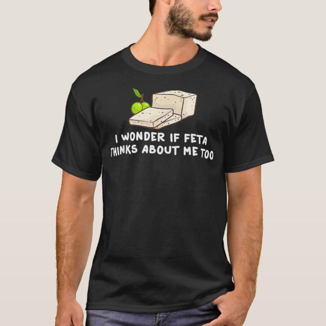 Feta Ost Gift Goat Grekland T Shirt (Framsida)
