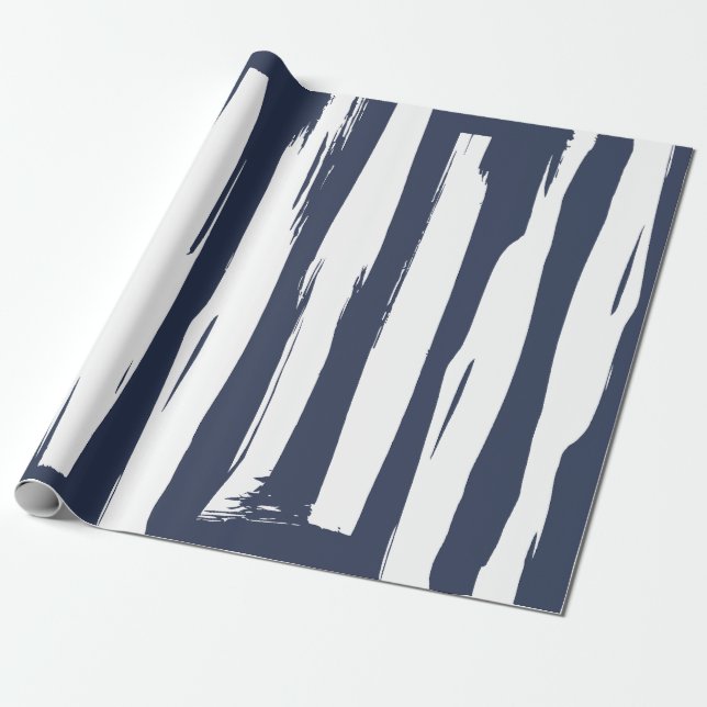 Feta penseldragstrecket presentpapper (Utrullad)