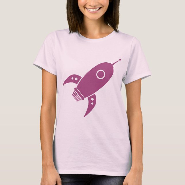 Feta Retro raketfraktrosor T Shirt (Framsida)
