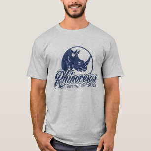 Feta Unicorns för noshörning precis T-shirt