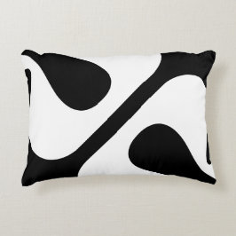 Feta vridna Bubblor Modern svart-vit Prydnadskudde
