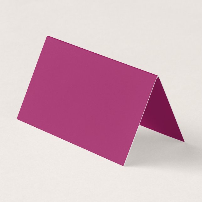 Fetblock bröllopsinbjudan i kraftig färg – Magenta Visitkort (Framsida)