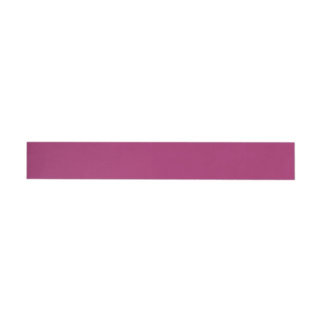 Fetblock bröllopsinbjudan i magenta etikettband (Individual)