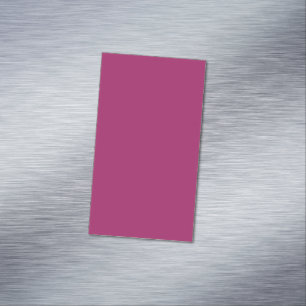 Fetblock bröllopsinbjudan i magenta magnetiska visitkort