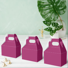 Fetbold färgblock bröllopsinbjudan – Magenta Presentaskar