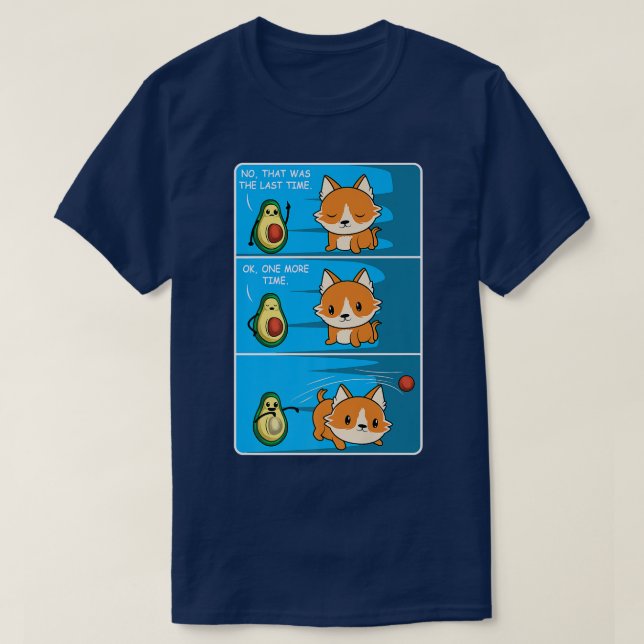 Fetch Avocado Funny eller Friendly Person T Shirt (Design framsida)