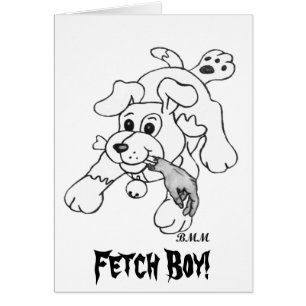 Fetch Boy Hälsningskort