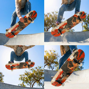 "Fetch" Fransk Bulldog 7 3/4" Skateboard Deck