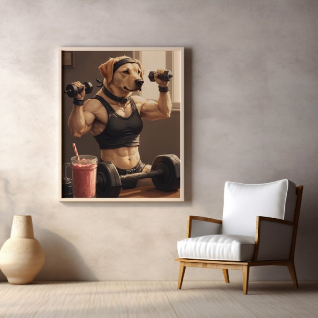 Fetch Gains: Pumpad Tassar i handling Poster (Skapare uppladdad)