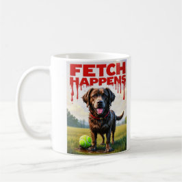 Fetch händer Humous hund kaffe kopp mugg