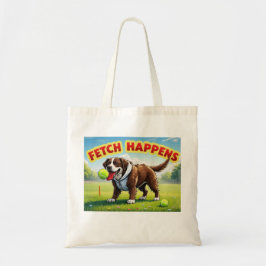 Fetch Happens Humous hund to bag muddy Labrador Tygkasse