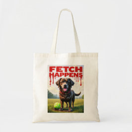 Fetch Happens Humous hund to bag muddy Labrador Tygkasse