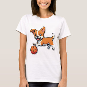 Fetch Happens - Rolig hund Tecknad T-Shirt