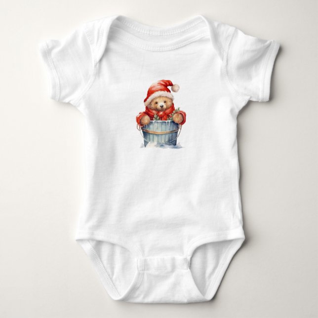 Fetch Little Santa Bear T Shirt (Framsida)